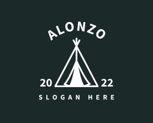 Outdoor Camping Tent  logo design