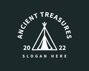 Outdoor Camping Tent  logo design