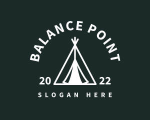 Outdoor Camping Tent  logo design