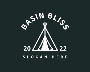 Outdoor Camping Tent  logo design