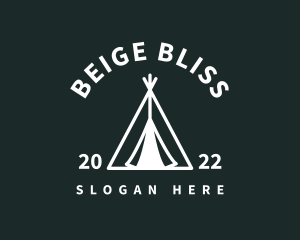 Outdoor Camping Tent  logo design