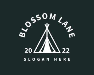 Outdoor Camping Tent  logo design