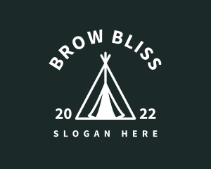 Outdoor Camping Tent  logo design