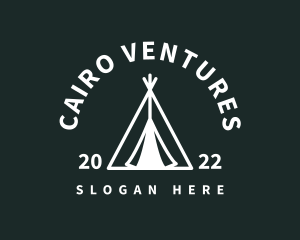 Outdoor Camping Tent  logo design