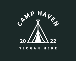 Outdoor Camping Tent  logo design