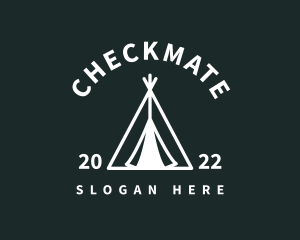 Outdoor Camping Tent  logo design