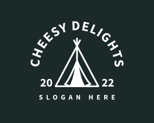 Outdoor Camping Tent  logo design