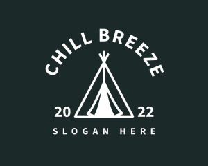 Outdoor Camping Tent  logo design