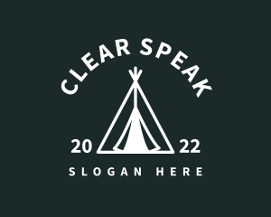 Outdoor Camping Tent  logo design