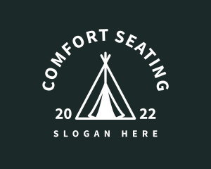 Outdoor Camping Tent  logo design