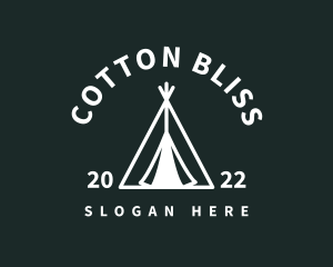 Outdoor Camping Tent  logo design