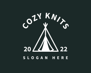 Outdoor Camping Tent  logo design