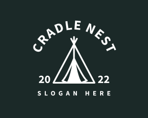 Outdoor Camping Tent  logo design