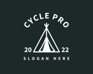 Outdoor Camping Tent  logo design