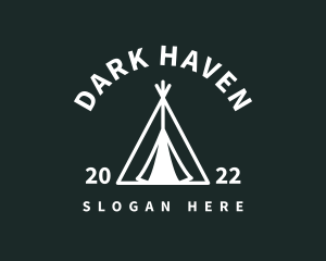 Outdoor Camping Tent  logo design