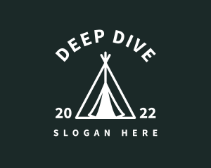 Outdoor Camping Tent  logo design