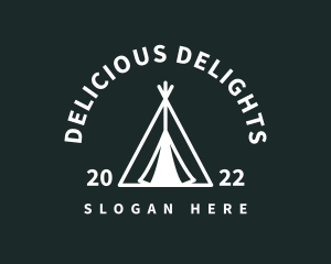 Outdoor Camping Tent  logo design