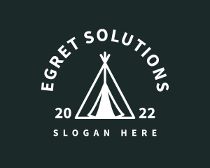 Outdoor Camping Tent  logo design