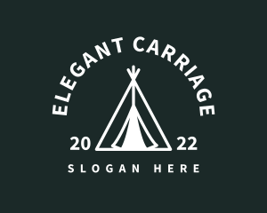 Outdoor Camping Tent  logo design