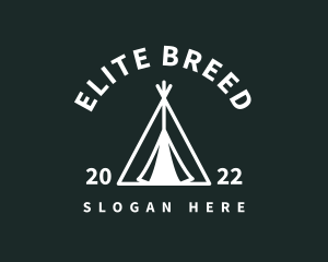 Outdoor Camping Tent  logo design