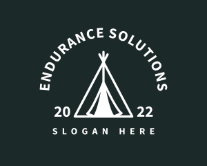 Outdoor Camping Tent  logo design