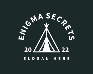 Outdoor Camping Tent  logo design