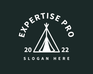 Outdoor Camping Tent  logo design