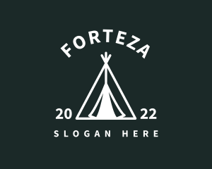 Outdoor Camping Tent  logo design