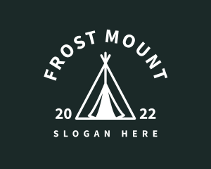 Outdoor Camping Tent  logo design