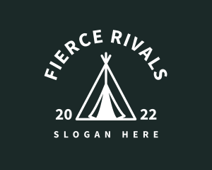 Outdoor Camping Tent  logo design