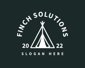 Outdoor Camping Tent  logo design