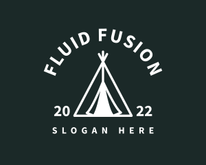 Outdoor Camping Tent  logo design