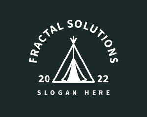 Outdoor Camping Tent  logo design