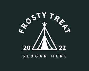 Outdoor Camping Tent  logo design