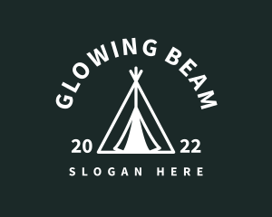 Outdoor Camping Tent  logo design