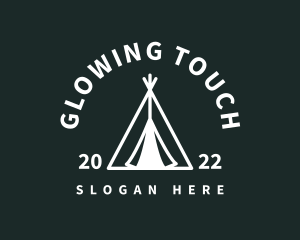 Outdoor Camping Tent  logo design