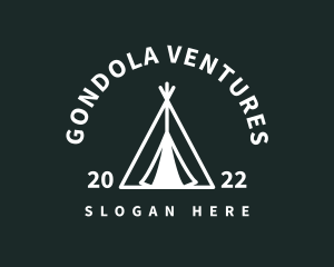 Outdoor Camping Tent  logo design