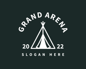 Outdoor Camping Tent  logo design