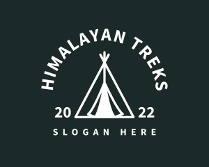 Outdoor Camping Tent  logo design