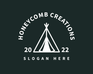 Outdoor Camping Tent  logo design