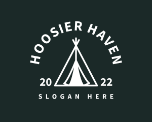 Outdoor Camping Tent  logo design