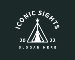 Outdoor Camping Tent  logo design