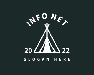 Outdoor Camping Tent  logo design