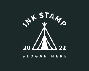 Outdoor Camping Tent  logo design