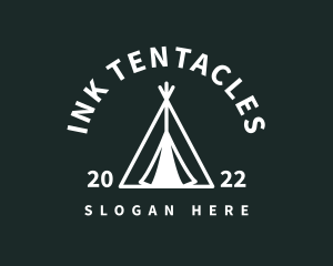 Outdoor Camping Tent  logo design