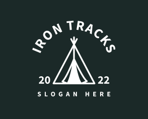 Outdoor Camping Tent  logo design