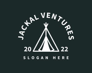 Outdoor Camping Tent  logo design