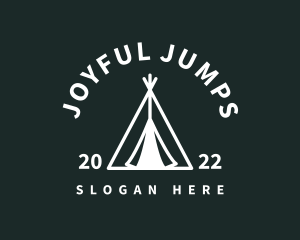 Outdoor Camping Tent  logo design