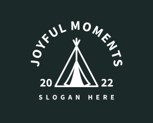 Outdoor Camping Tent  logo design