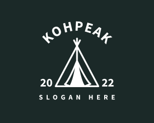 Outdoor Camping Tent  logo design